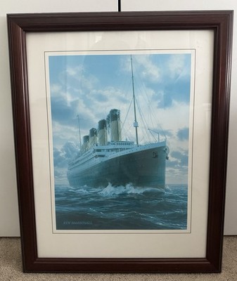 Ken Marschall RMS Titanic Framed Print   At Sea Day Scene   Professional Frame