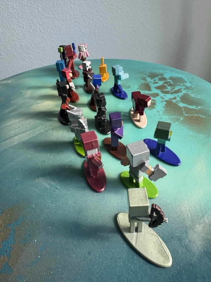 18 Minecraft Нано Металлические Фигурки Лот товаров Jada Toys Металлические Литые Фигурки - Изображение 3 из 4