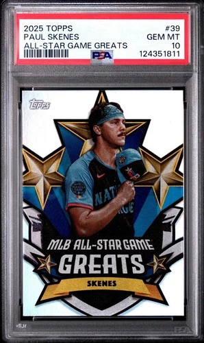 2025 Topps All-Star Paul Skenes All Star Greats #ASGG39 PSA 10 CY YOUNG SEASON