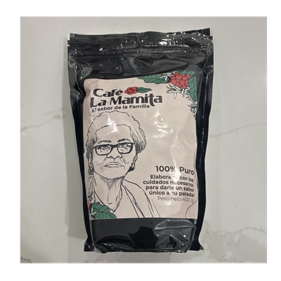 Café La Mamita 100% Pure Grinned Coffee Beans, Medium Roast, 400 g, Nicaragua
