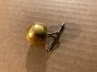 Vintage Waterbury Zouave Style Ball Shape Brass Button Civil War Reenactor Repro