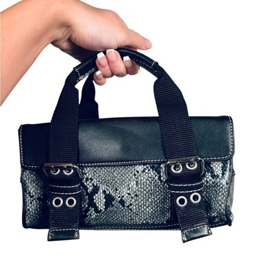 バッグ if six was nine BLK SNAKE+FEATHERS POUCH IF SIX WAS NINE/BAG-002