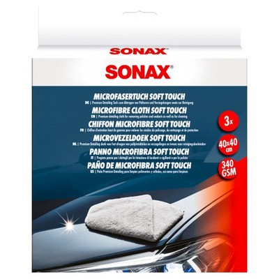 Microfasertuch MicrofaserTuch soft touch 04510000 SONAX 3 Stück Pflege Reiniger