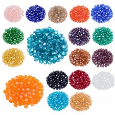 Lot 1800pcs Glass Bicone Beads - Wholesale 4mm Bicone Shaped Crystal Faceted ...