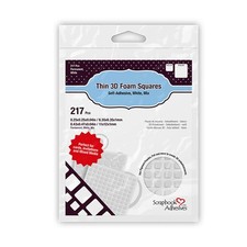 126 Count 3D Foam Squares Adhesive Tapes for Scrapbooking and Crafts White
