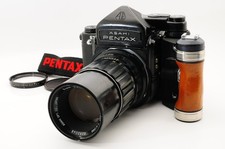  NEAR MINT w/Grip Strap Pentax 67 6x7 TTL Finder SMC 200mm F/4 From JAPAN