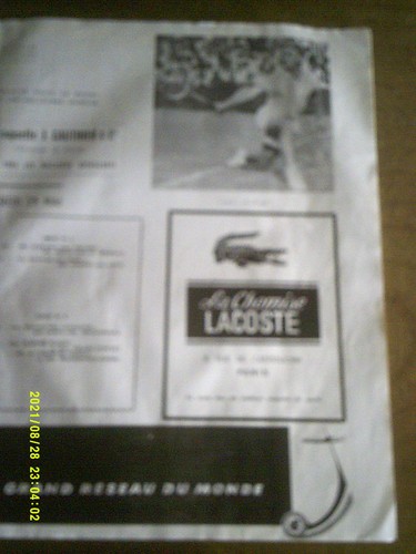 TENNIS PROGRAMM INTERNATIONALE RANCE MEISTERSCHAFTEN 1957 STADE ROLAND GARROS - Bild 9 von 11