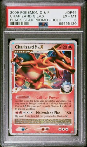 PSA 6 Charizard G Lv. X DP45 Black Star Promo Pokemon Diamond and Pearl 2009