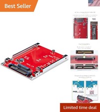M.2 to U.3 Adapter for M.2 NVMe SSDs, PCIe M.2 Drive to 2.5inch U.3 SFF-TA-10...
