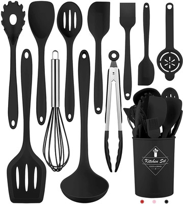Kitchen Utensils Set-12 Pieces Silicone Cooking Utensils Set Dishwasher