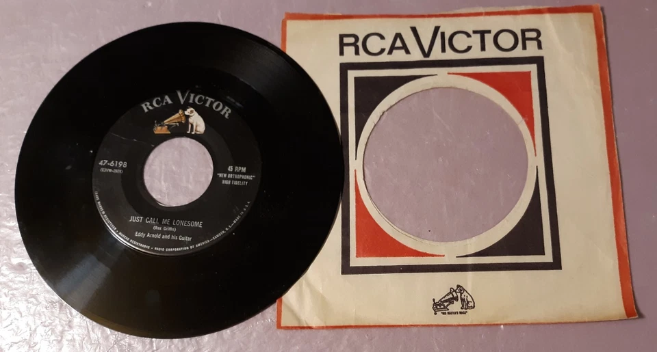 Eddy Arnold That Do Make It Nice/Just Call Me Lonesome RCA Record 7" Vinyl 45rpm - Image 2 of 2