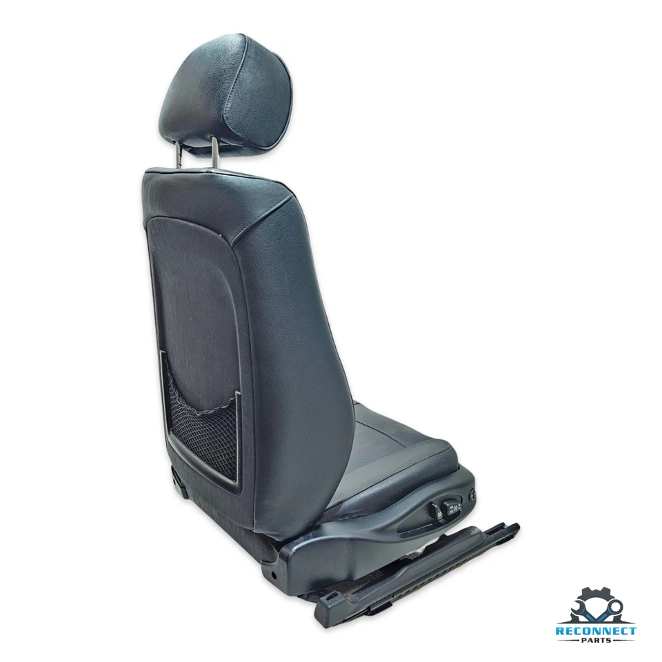 1999 - 2005 年宝马 325i 328i 330i Xi E46 黑色皮革右前乘客座椅原始设备制造商 — 第 3/4 张图片