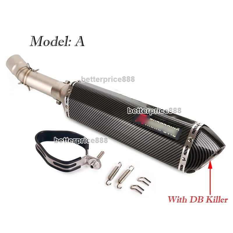 Tubo de escape médio com pontas silenciadoras para BMW F650GS F700GS F800GS F800R - Imagem 2 de 4