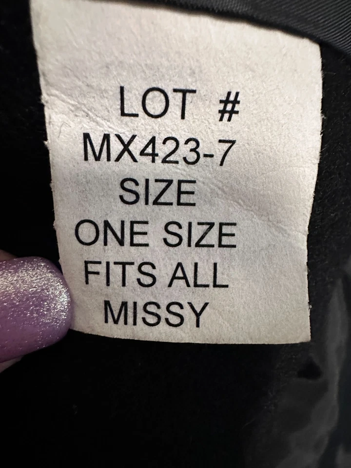 TRILOGI Casaco Antigo Capa Lã com Pele Guarnição de Vison Cauda Cachecol Preto Tamanho Único Missy - Imagem 4 de 4