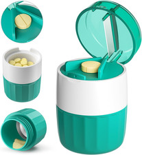 Triturador Y Cortador De Pastillas 3 En 1 Con Compartimento De Almacenamiento