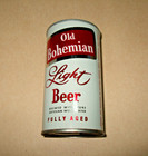 Old Bohemian Light Beer Can SS Steel Bottom Opened — photo 1