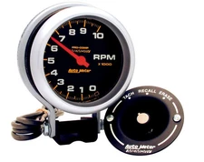 Autometer 6601 Pro-Comp Tachometer, 3-3/4", 10K Rpm, Pedestal W/Peak Memory