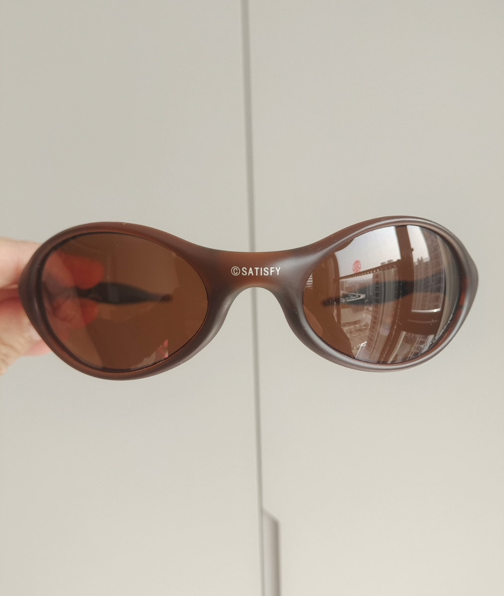 Vintage Oakley JACKET X SATISFY Prizm Sunglasses Lightweigh Brown
