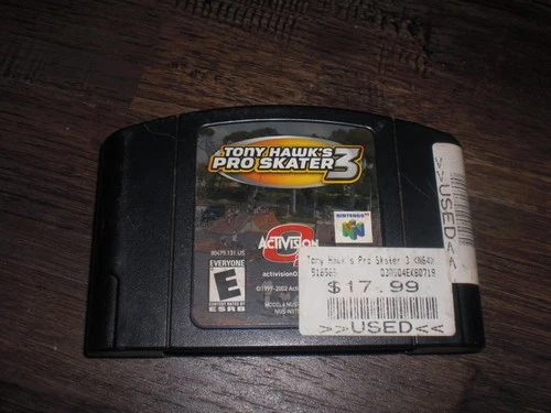 Tony Hawk's Pro Skater 3 Game 4 Nintendo 64 Console System AUTHENTIC OEM GENUINE