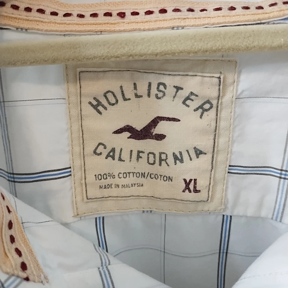 Camisa de vestir Hollister California 100 % algodón talla XL Foto 3 de 4