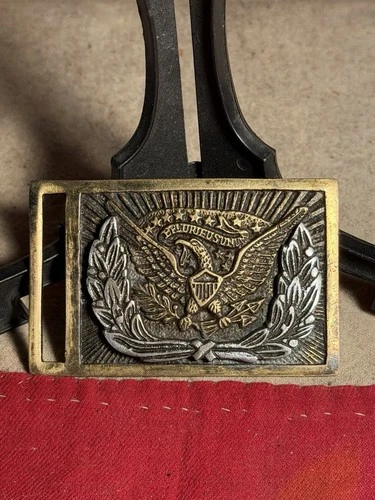 Civil War–Era American Eagle Belt Buckle – “E Pluribus Unum” Union Eagle Buckle