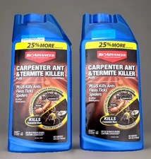 2 PK BioAdvanced Carpenter Ant Termite and Insects Killer Plus Concentrate 40 oz