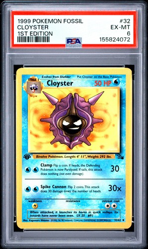 Cloyster (1st Edition) graded PSA 6 for sale on eBay