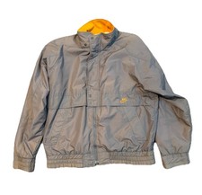 Nike Gray Tag Vintage Zip Up Jacket Gray  Orange Size Large