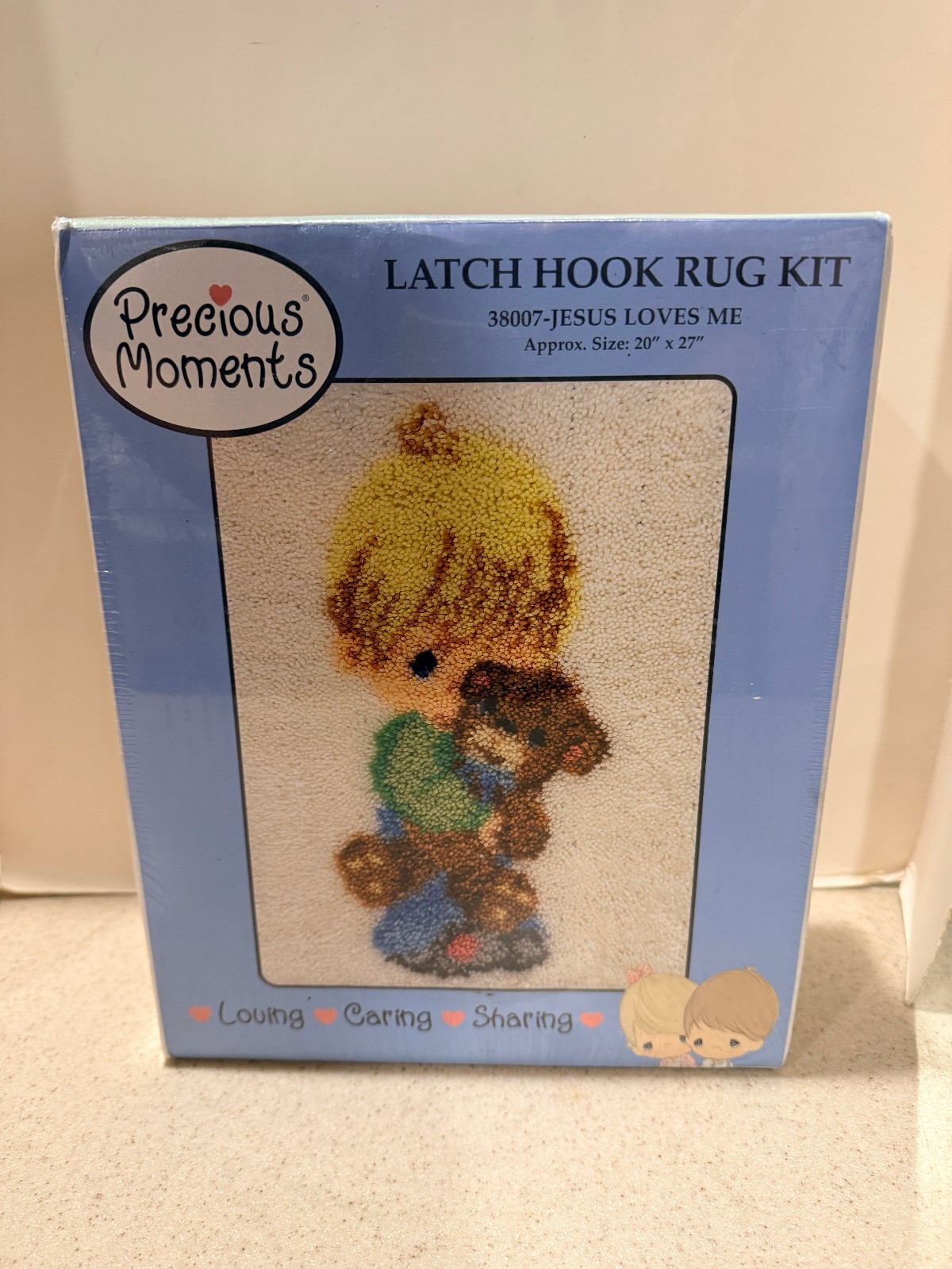 Hooking Rugs House MCG Textiles Precious Moments Latch Hook Rug Kit Approx. 20