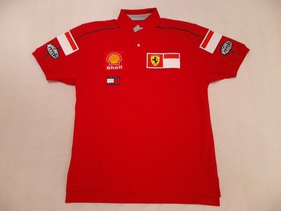 Ferrari F1 Tommy Hilfiger team issue polo shirt sz S 1999 Schumacher Irvine  | eBay