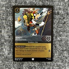 Disney Lorcana Wilds Unknown Goofy Determined Traveler 189/204 Foil