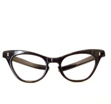 SALE MCM Vintage 60s Atomic Cat Eye Eyeglass FRAME FRANCE NOS Unused 44mm