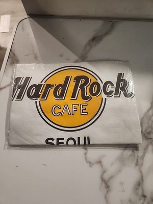 Vintage 80s Hard Rock Cafe Seoul, Korea Tourist Travel T-shirt New Dead Stock