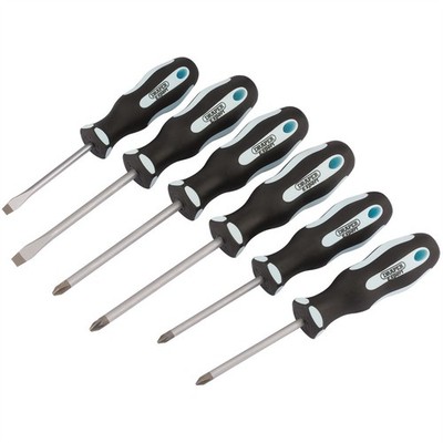 Draper Expert Draper Expert Soft Grip Schraubendreher Set sandgestrahlte Spitzen 6 Stück