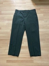 Vintage 1960s US Military Olive Green Wool Poly Field Trousers Size 36x27