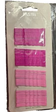 Top & Top Pastel Bobby Pins.  2"  Pink & Dark Pink  Package of 60.  NEW