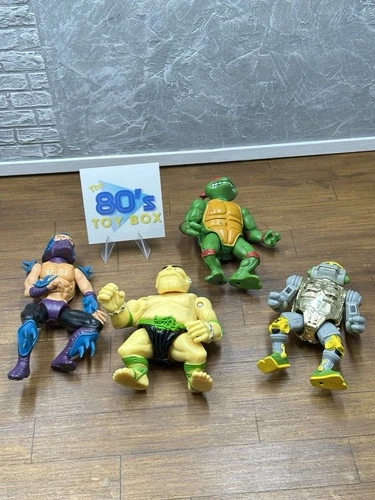 Vintage Teenage Mutant Ninja Turtles Action Figures TMNT Lot Playmates