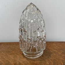 Art deco Pressed Glass Rocket Ice Cube Lamp Shade