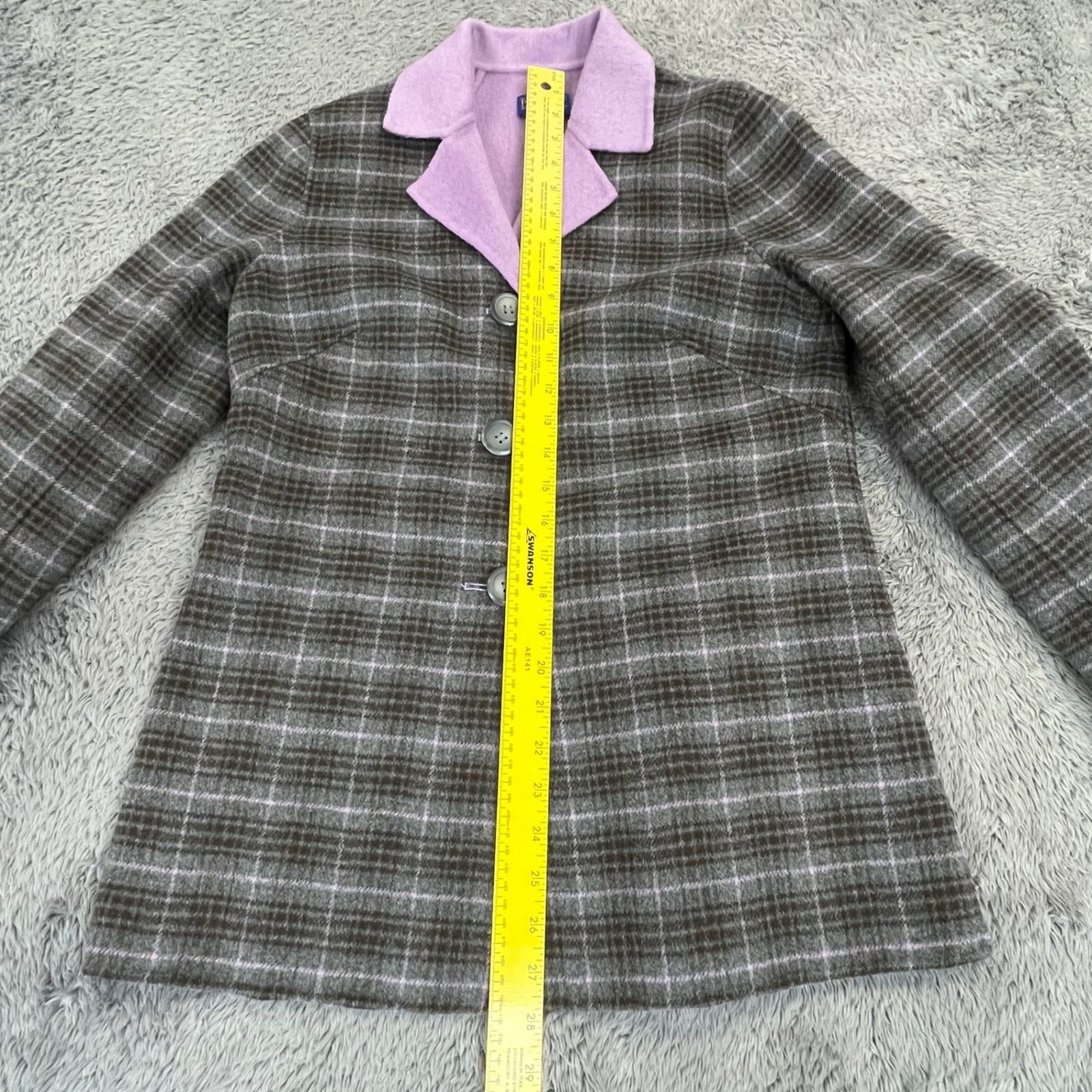 Pendleton Jacket Womens S Reversible Plaid Lavend… - image 8