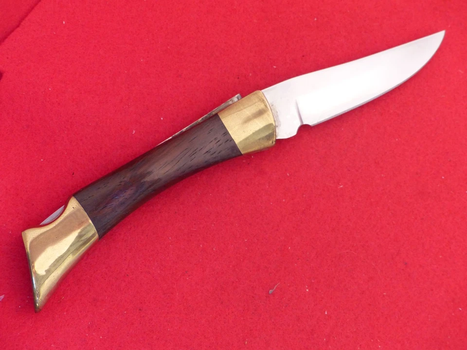Cuchillo de cazador plegable vintage Browning EE. UU. Lockback como nuevo Foto 3 de 3