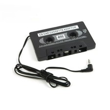 Car in-Dash Tape Audio Cassette MP3 Player Adaptor 3.5mm Aux Male Cable For iPod