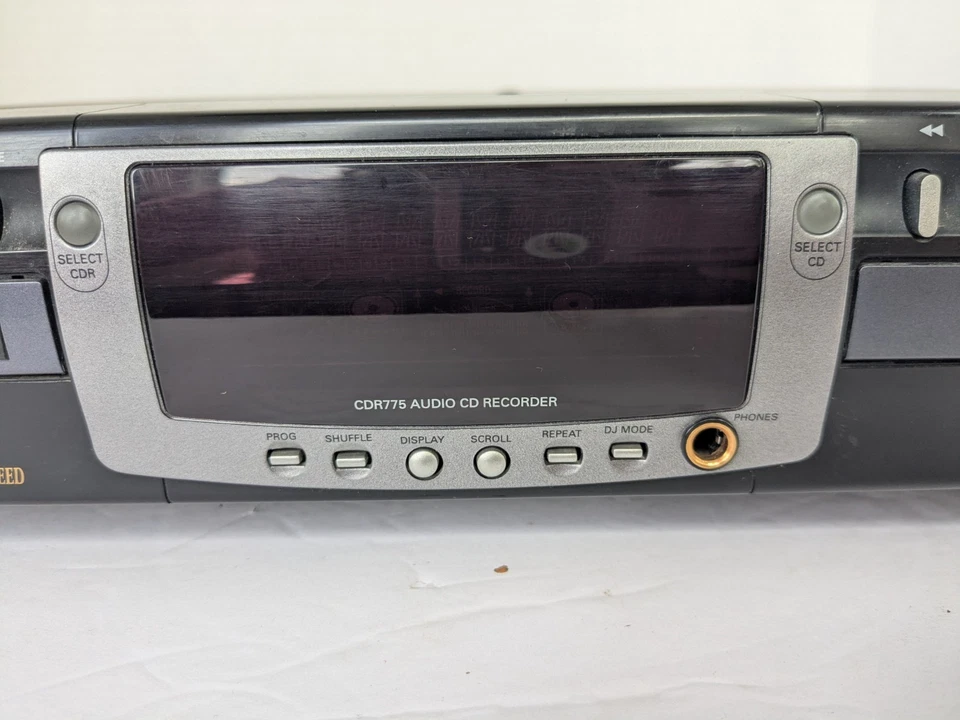 Philips CDR 775 Dual Deck Recorder CD Audio Recordable Rewritable Tested - Image 4 of 4