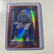 2021 Panini Donruss Optic - Rated Rookie Penei Sewell #260 Red Hyper Prizm (RC)