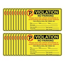20 Pcs Parking Violation Sticker Hard to Remove - 20 cm x 12.5 cm