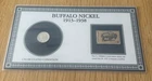 1935 Buffalo Nickel (1913-1938) With Conservation Stamp Issued July 20, 1970
