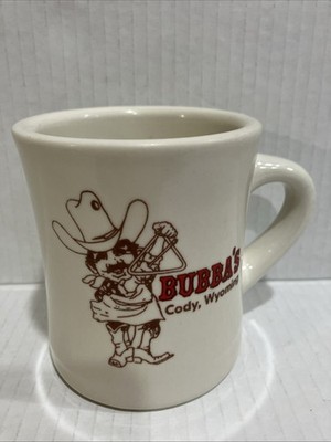 Bubba's-Bar-B-Que Restaurant Coffee Mug-Cody,  Wyoming-Diner Style Vtg