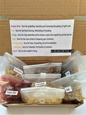 Incense Resin Box Set 7 Different Resins Benzoin Myrrh Frankincense 3 Kings etc