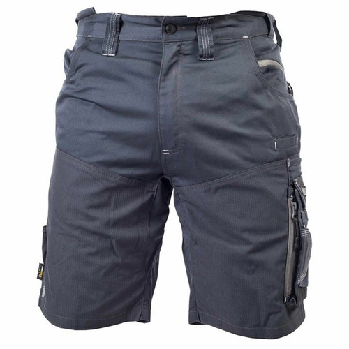 APACHE ATS grey Ripstop lightweight utility multi-pocket cargo work shorts