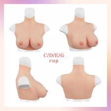 Silicone Breast Forms Realistic Fake Boobs Plate C-G Cup Crossdresser Drag Queen