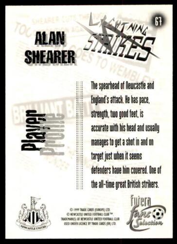Futera Newcastle United Fans' Selection 1999 Shearer (Lightning Strikes) #67 - Picture 2 of 2
